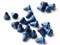 20 11mm Blue Wooden Bell Beads Vintage Wood End Beads Loose Bell Shaped Beads